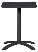 Cafébord Dover Svart 58 x 58 cm Sunlife